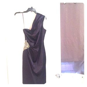 Eliza J Semi-formal plum colored dress